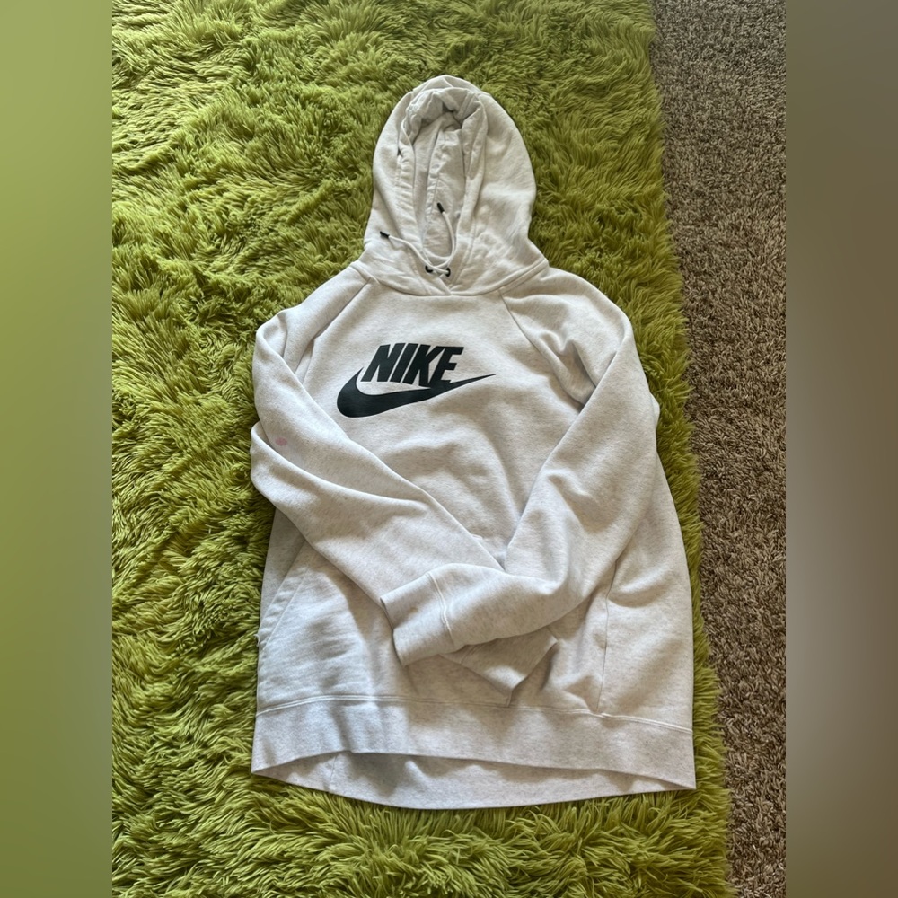 White Nike sweatshirt